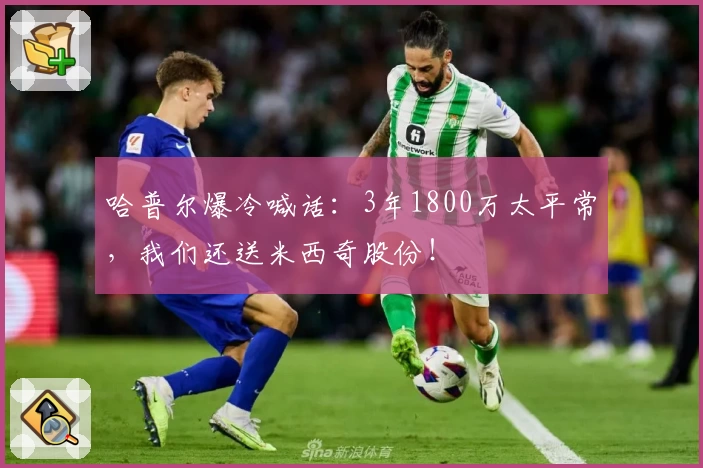 哈普尔爆冷喊话：3年1800万太平常，我们还送米西奇股份！